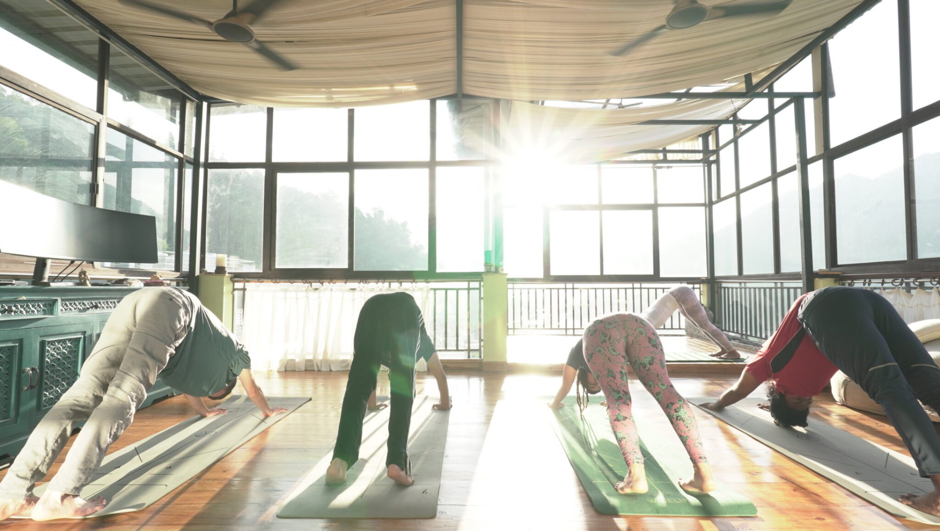 Sunrise yoga at Aavya Rise