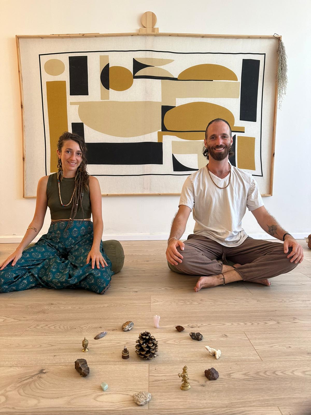 Omer and Yael, breathwork facilitators at Aavya Rise retreat
