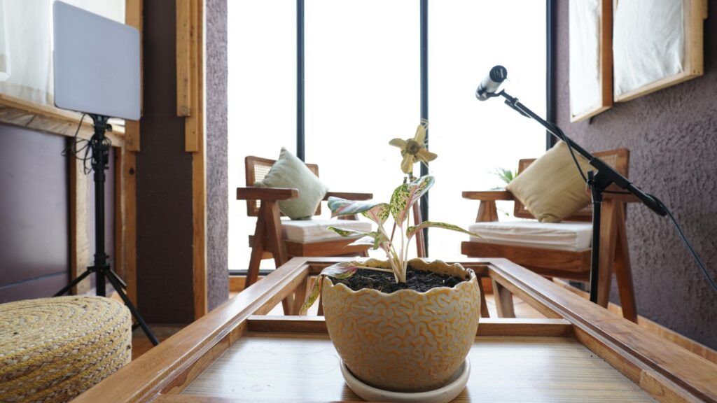 Aavya Creative Studio podcast recording studio in Tapovan Rishikesh