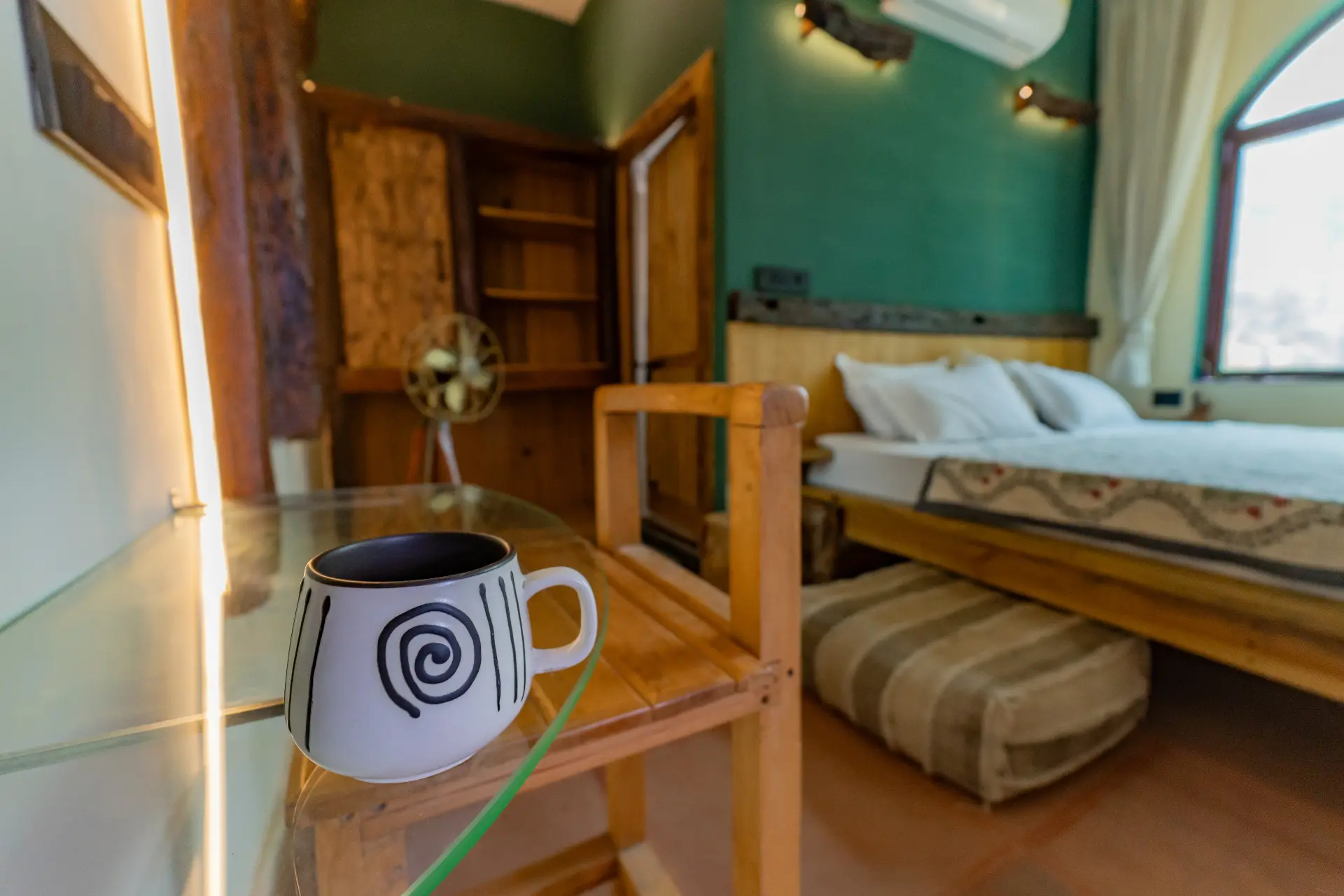 Boutique room at Aavya with a forest view